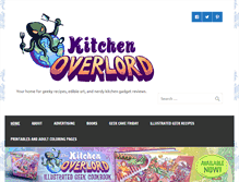 Tablet Screenshot of kitchenoverlord.com